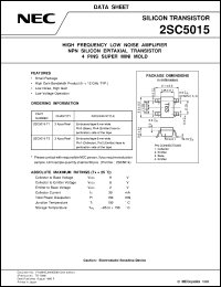 datasheet for 2SC5015-T1/-T2 by NEC Electronics Inc.