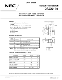 datasheet for 2SC5191 by NEC Electronics Inc.