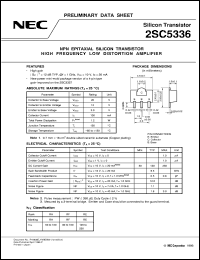 datasheet for 2SC5336 by NEC Electronics Inc.