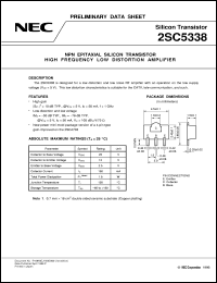 datasheet for 2SC5338-T1 by NEC Electronics Inc.