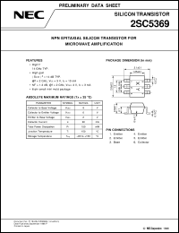 datasheet for 2SC5369 by NEC Electronics Inc.