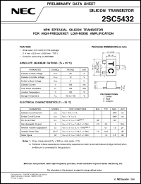datasheet for 2SC5432 by NEC Electronics Inc.