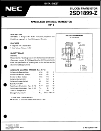 datasheet for 2SD1899 by NEC Electronics Inc.