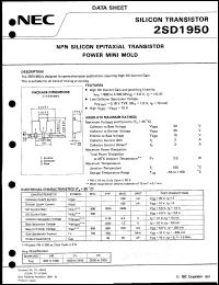 datasheet for 2SD1950-T1 by NEC Electronics Inc.