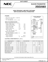 datasheet for 2SD2583 by NEC Electronics Inc.