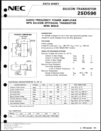 datasheet for 2SD596-T2B by NEC Electronics Inc.