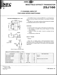 datasheet for 2SJ166 by NEC Electronics Inc.