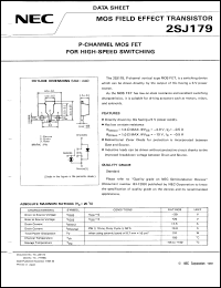 datasheet for 2SJ179 by NEC Electronics Inc.