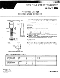 datasheet for 2SJ180 by NEC Electronics Inc.