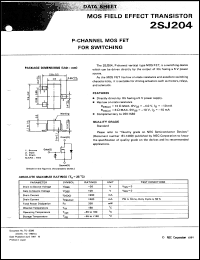 datasheet for 2SJ204-L by NEC Electronics Inc.