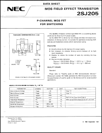 datasheet for 2SJ205-T1 by NEC Electronics Inc.