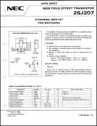 datasheet for 2SJ207-T1 by NEC Electronics Inc.