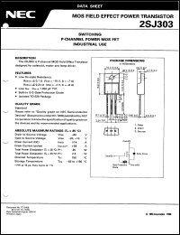 datasheet for 2SJ303 by NEC Electronics Inc.