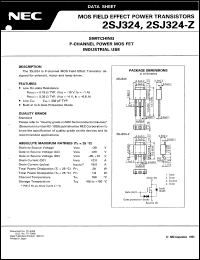 datasheet for 2SJ324 by NEC Electronics Inc.