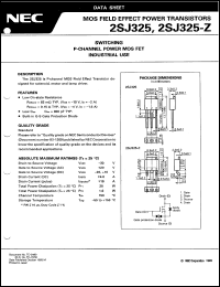 datasheet for 2SJ325 by NEC Electronics Inc.
