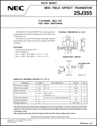 datasheet for 2SJ355 by NEC Electronics Inc.