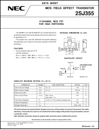 datasheet for 2SJ355-T1 by NEC Electronics Inc.