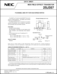 datasheet for 2SJ357 by NEC Electronics Inc.