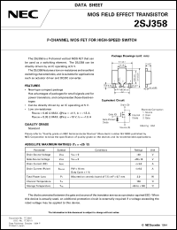 datasheet for 2SJ358 by NEC Electronics Inc.