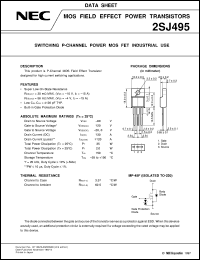 datasheet for 2SJ495 by NEC Electronics Inc.