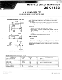 datasheet for 2SK1133-L by NEC Electronics Inc.