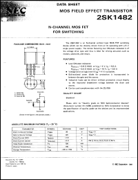 datasheet for 2SK1482 by NEC Electronics Inc.