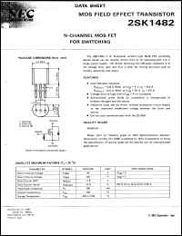 datasheet for 2SK1482-T/JM by NEC Electronics Inc.