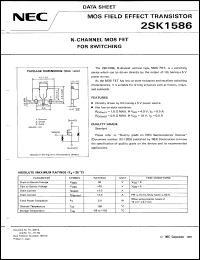 datasheet for 2SK1586 by NEC Electronics Inc.