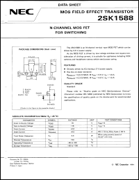 datasheet for 2SK1588 by NEC Electronics Inc.