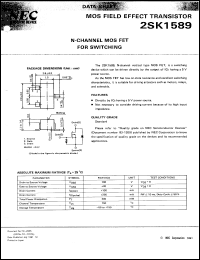 datasheet for 2SK1589-L by NEC Electronics Inc.