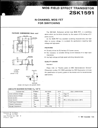 datasheet for 2SK1591-L by NEC Electronics Inc.