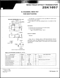 datasheet for 2SK1657-L by NEC Electronics Inc.