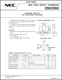 datasheet for 2SK2055 by NEC Electronics Inc.