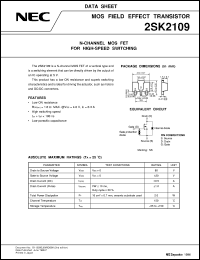 datasheet for 2SK2109 by NEC Electronics Inc.