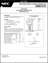 datasheet for 2SK2131 by NEC Electronics Inc.