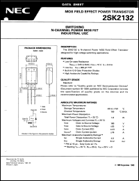 datasheet for 2SK2132-T by NEC Electronics Inc.