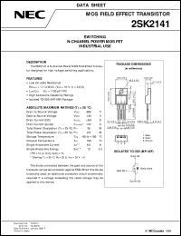 datasheet for 2SK2141(JM) by NEC Electronics Inc.