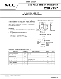 datasheet for 2SK2157 by NEC Electronics Inc.