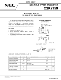datasheet for 2SK2158(M) by NEC Electronics Inc.