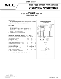 datasheet for 2SK2367 by NEC Electronics Inc.