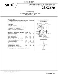 datasheet for 2SK2479 by NEC Electronics Inc.