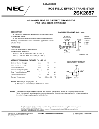 datasheet for 2SK2857 by NEC Electronics Inc.