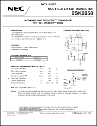 datasheet for 2SK2858 by NEC Electronics Inc.