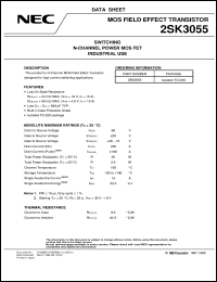 datasheet for 2SK3055 by NEC Electronics Inc.