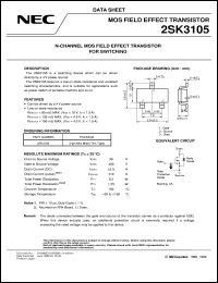 datasheet for 2SK3105-T1B by NEC Electronics Inc.