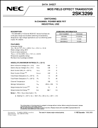 datasheet for 2SK3299 by NEC Electronics Inc.