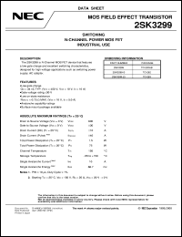 datasheet for 2SK3299-S by NEC Electronics Inc.