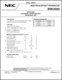 datasheet for 2SK3353 by NEC Electronics Inc.