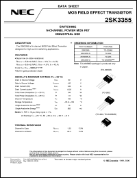 datasheet for 2SK3355 by NEC Electronics Inc.