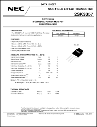 datasheet for 2SK3357 by NEC Electronics Inc.